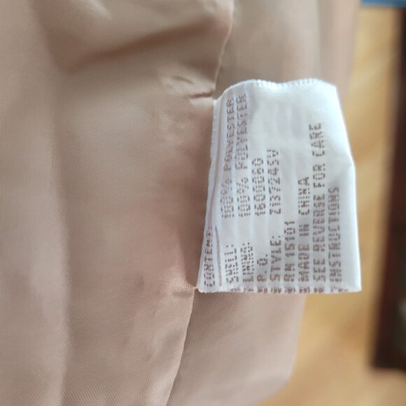 Jones New York Womens Camel Suede Trench Coat - Size S - Picture 7 of 7